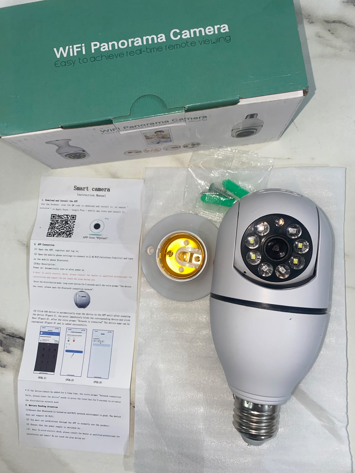 CCTV WiFi Bulb Camera | Wireless Camera | 360° Rotation With 2 Way Audio | Mobile Control Security Camera 1080P HD view 3