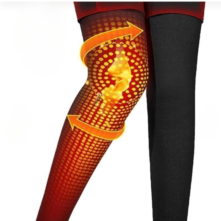 Adjustable Knee Support Compression Sleeve with Straps (Random Color) - Pair view 5