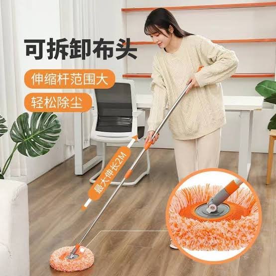 360° Rotating Microfiber Sunflower Mop with Extendable Handle view 3