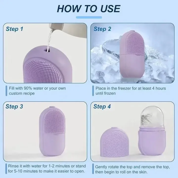 Silicone Cleansing Ice Lattice Facial Tool view 3