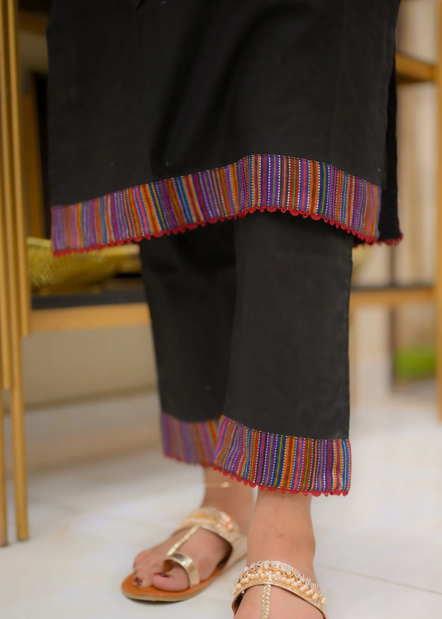 Black Special Black Cotton Kurta Set Traditional Cotton Suit | 2 Pc
