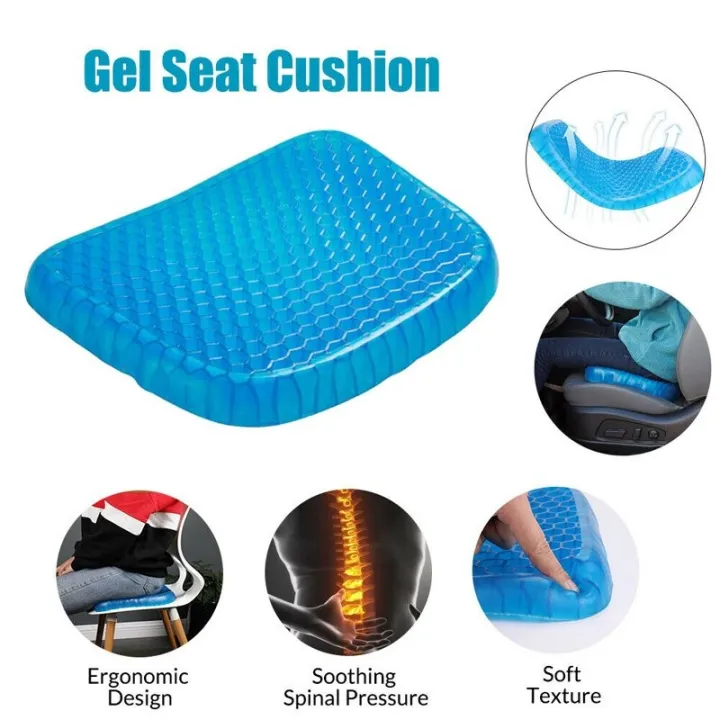 Silicone Back Safety Egg Seater Cushion – Pressure Relief Gel Seat for Back and Tailbone Support (Box Packing) view 3