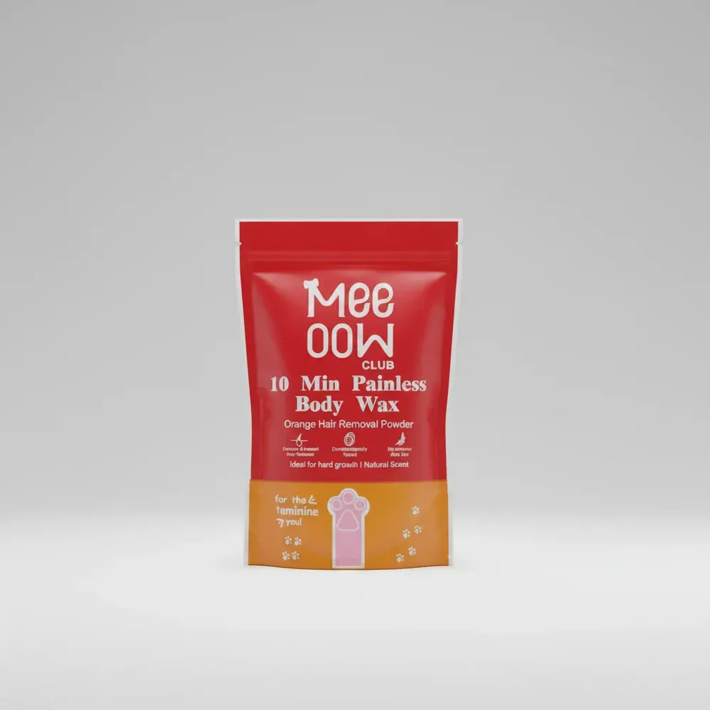 Meeoow Club 10 Min Painless Body Wax Orange Hair Removal Powder for Women | 75g view 2