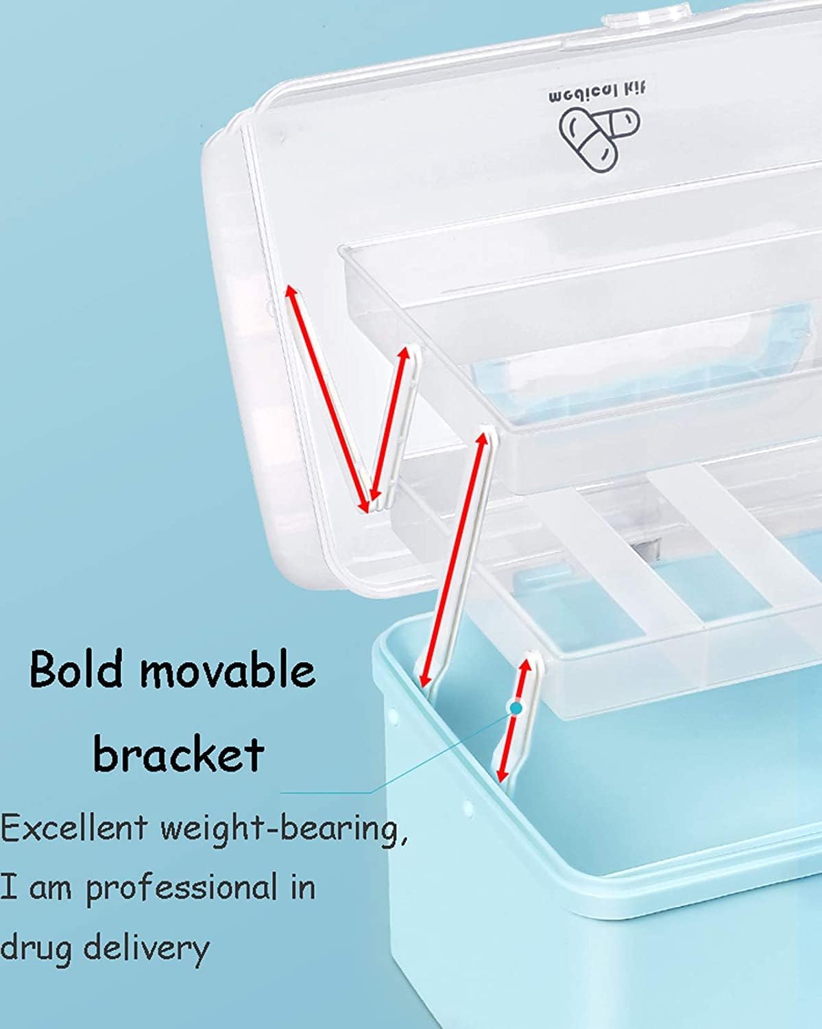 High-Quality Extra-Large Multi-Layer Medicine & Storage Box view 3