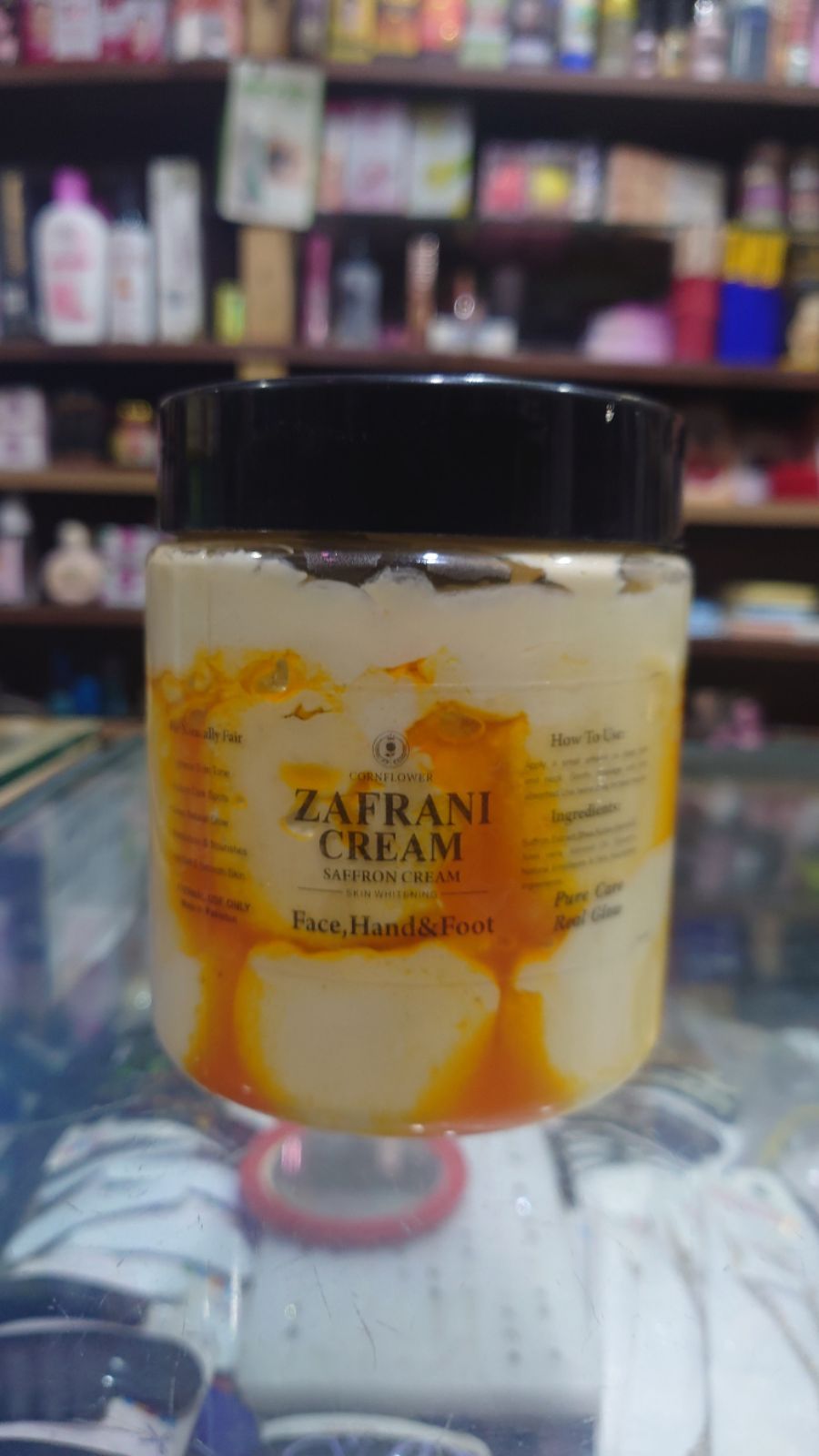 Zafrani Cream Saffron Skin Whitening Cream For Face, Hand & Feet - 500gm Pure Care Real Glow view 3