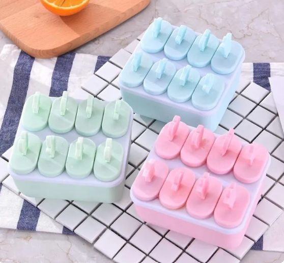 6-Cavity Kulfi & Popsicle Mold Set with Water-Release Base | Random Color view 4