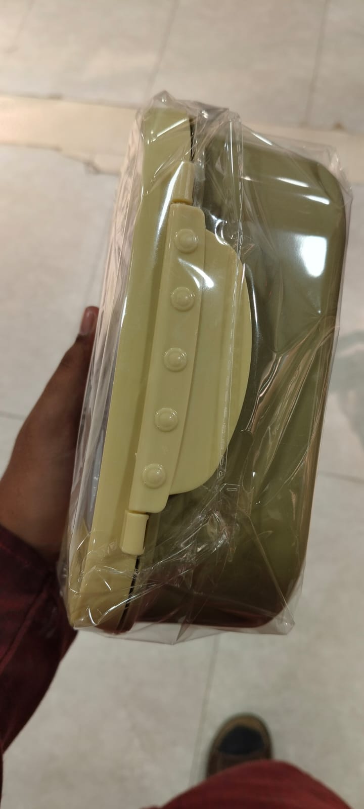 Lunch Box SS Half n Half Design | Random Color view 4