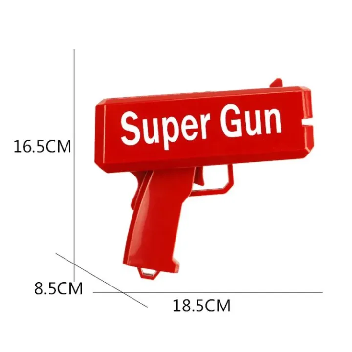 Money Gun Paper Spary Machine Toy Gun Money Gun with 100 Pcs Play Money Cash Gun Party Supplies
