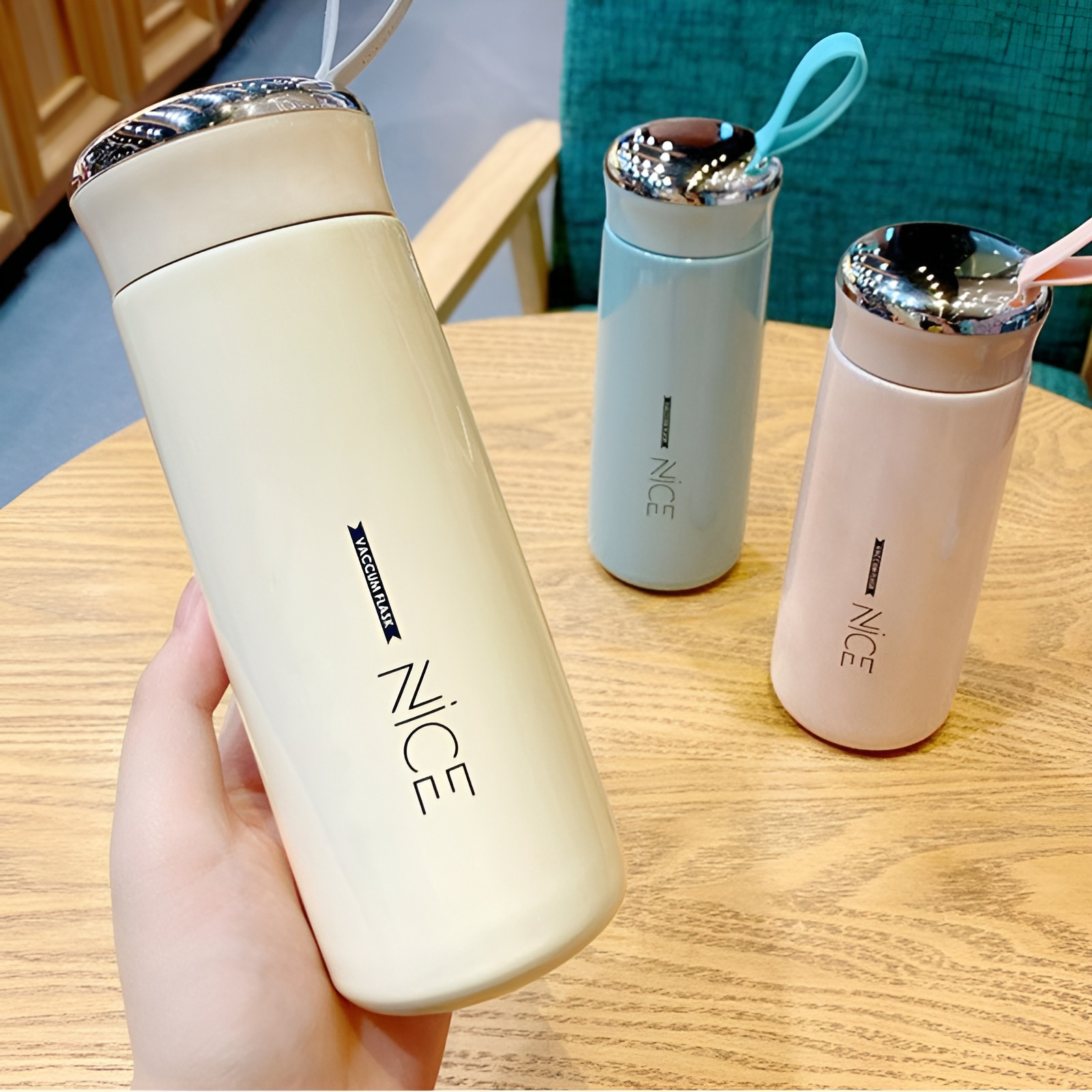 Nice Vacuum Flask Bottle | Random Color view 3