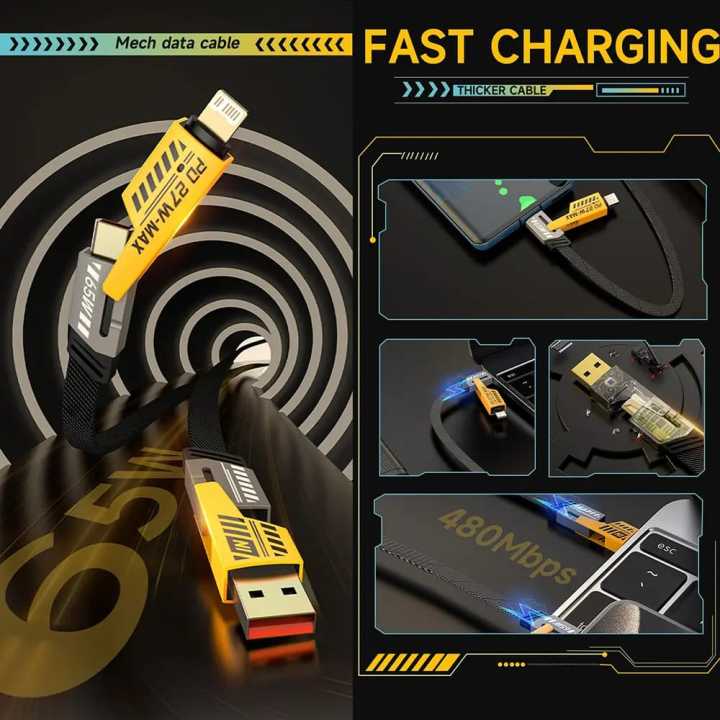 4-in-1 Multi USB PD Fast Charging Cable Original view 3