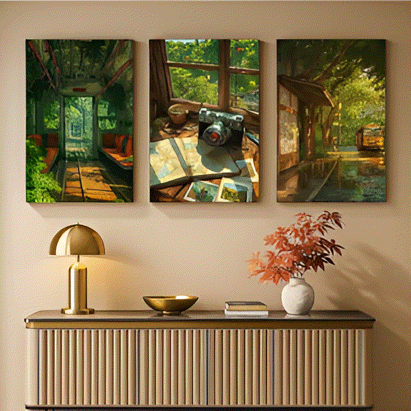 3-Piece Aesthetic Scenery Wall Art Frames Set