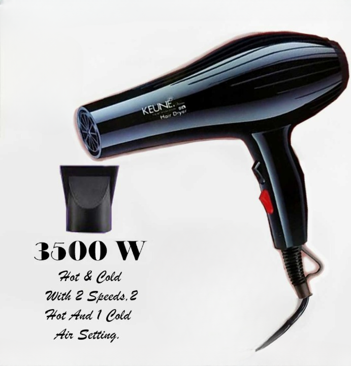 Electric Hair Dryer-Professional Hair Dryer-3 in 1 Imported Heavy Duty 2 Air Speeds and 2 Heat Speeds view 3