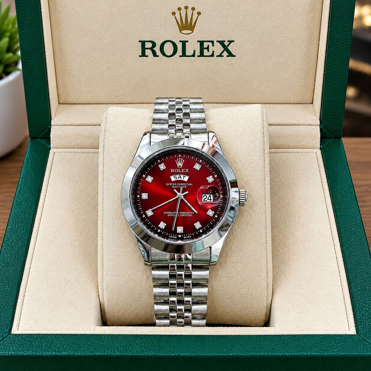 Rolex Stylish Dial Watch Classic Analog Wristwatch For Men - Without Box view 5