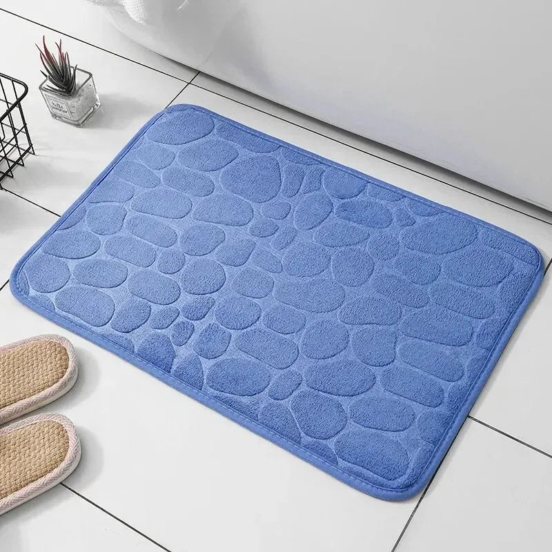 Ultra Soft 3D Cobblestone Velvet Door Mat (38x58 cm) view 2