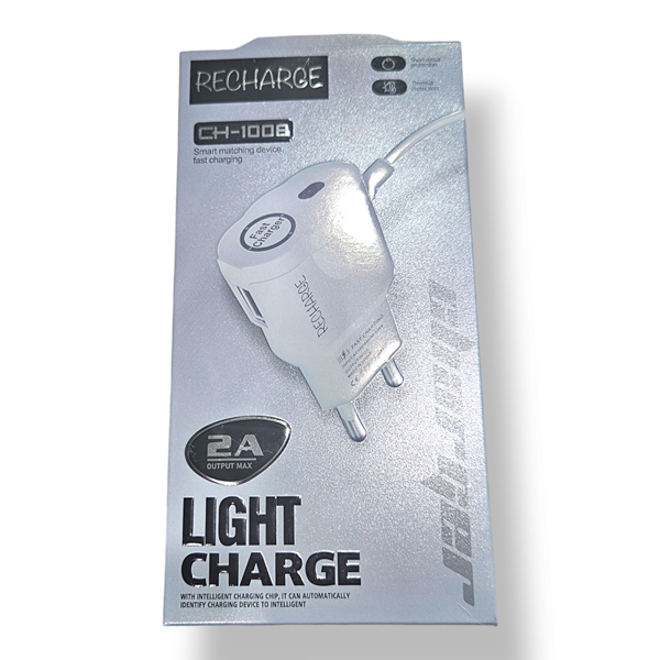CH1008 LED Light Micro Charger, 2A Max Output And Safety Protection view 2