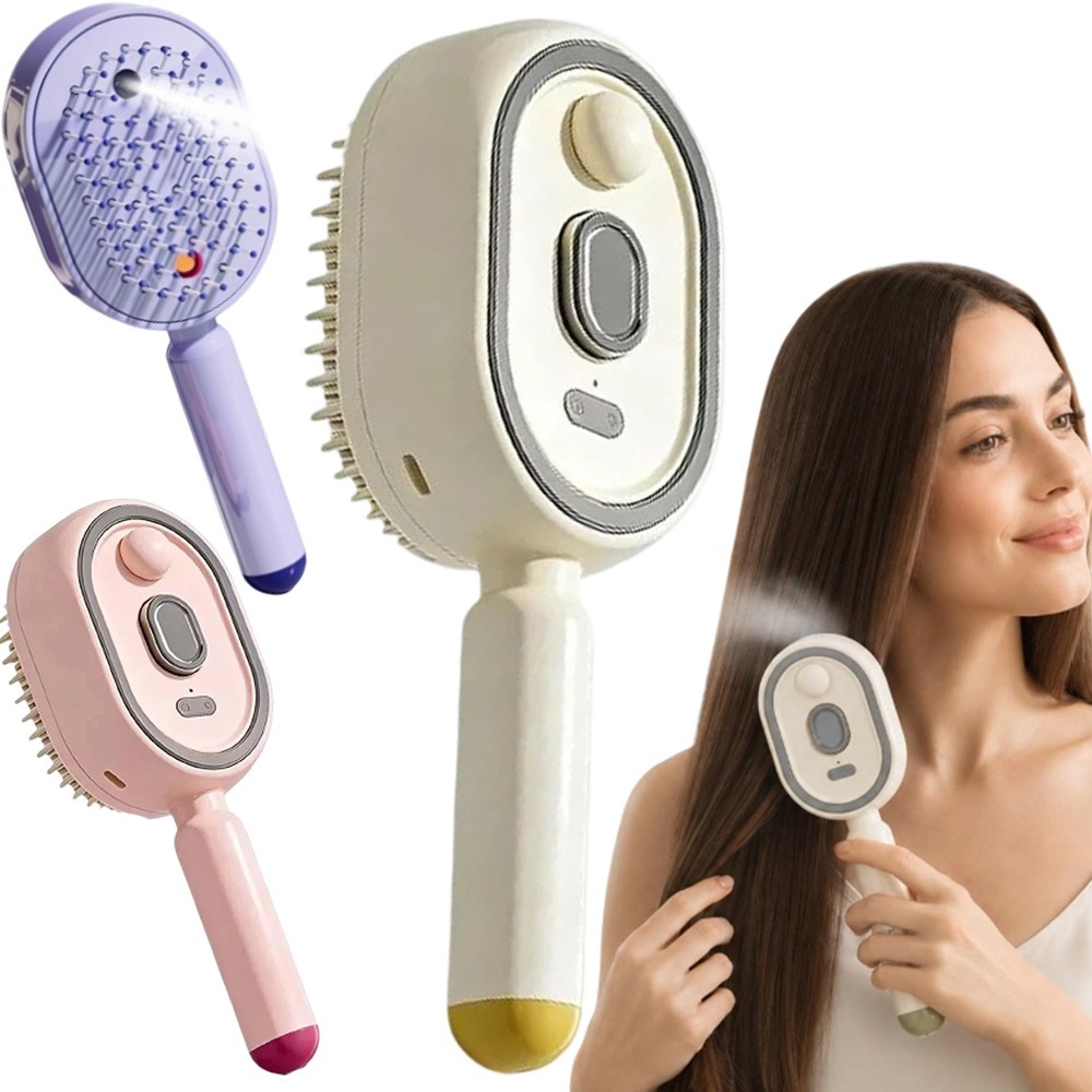 Electric Spray Retractable Air Cushion Comb (Random Color) view 3