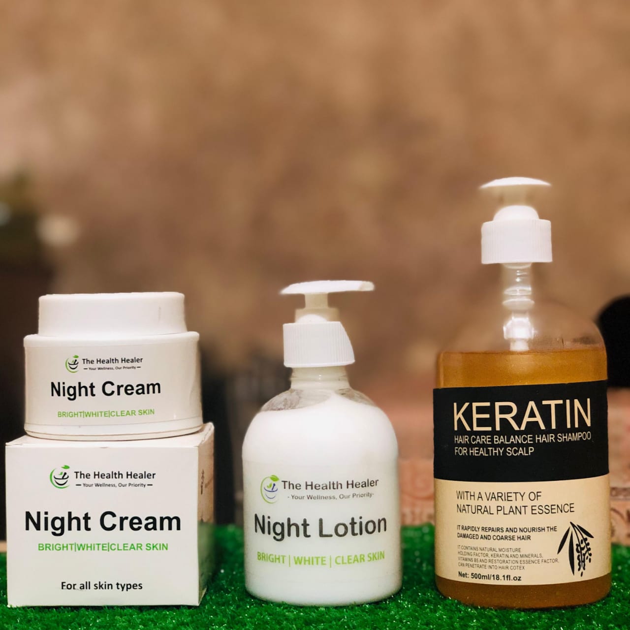 3 in 1 Keratin Shampoo, Night Lotion And Night Cream Deal, Pack Of 3 view 5
