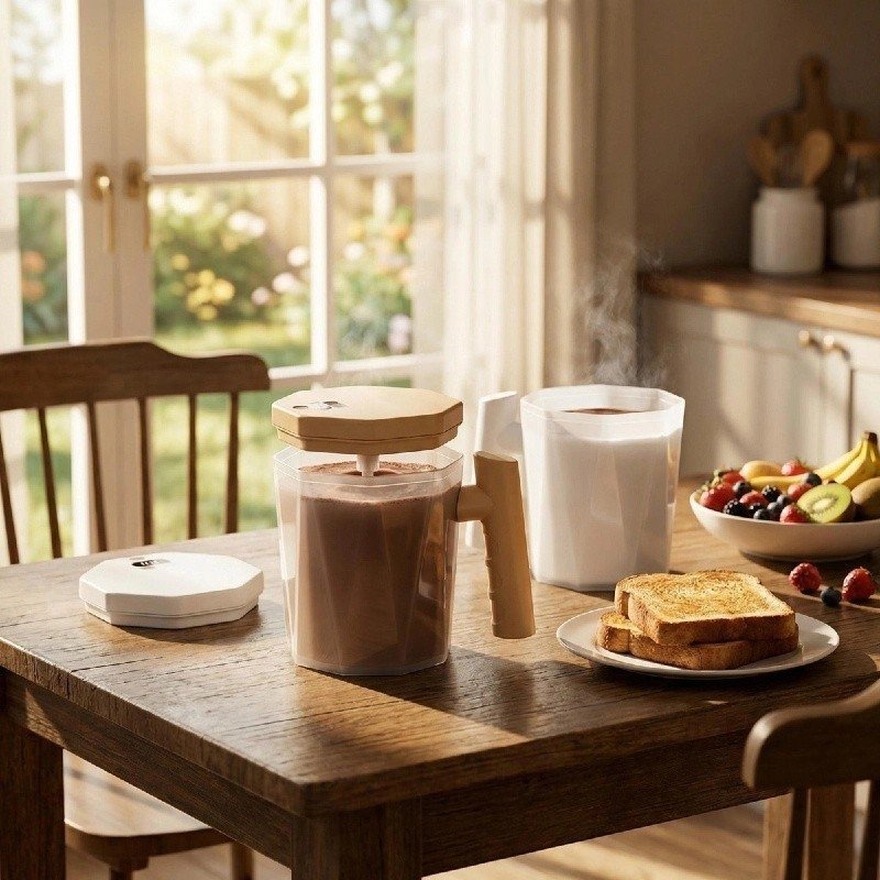 Automatic Coffee Mixing Mug with Digital Display view 4