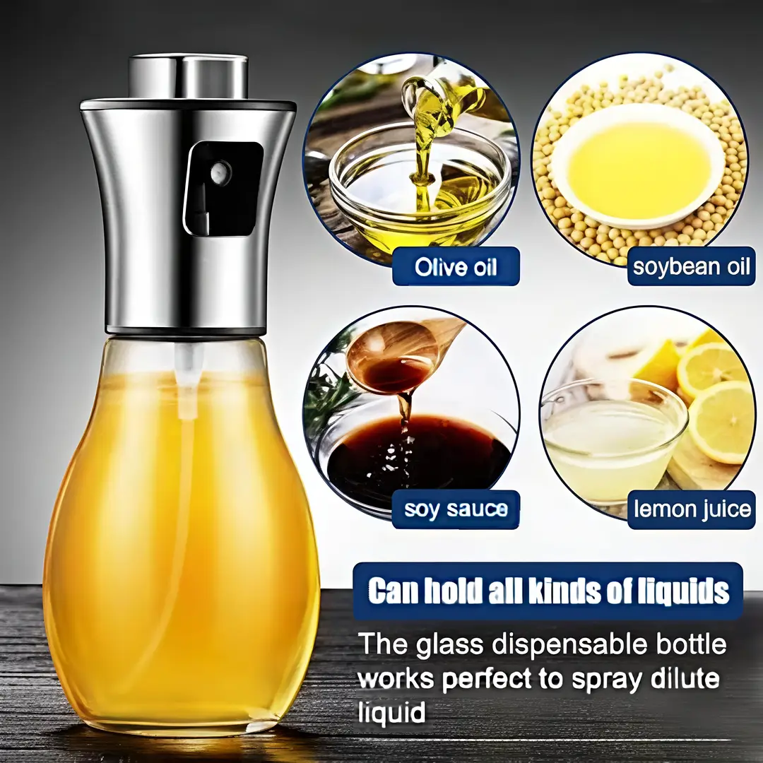 Stainless Steel Oil Sprayer Bottle - 180ml view 3