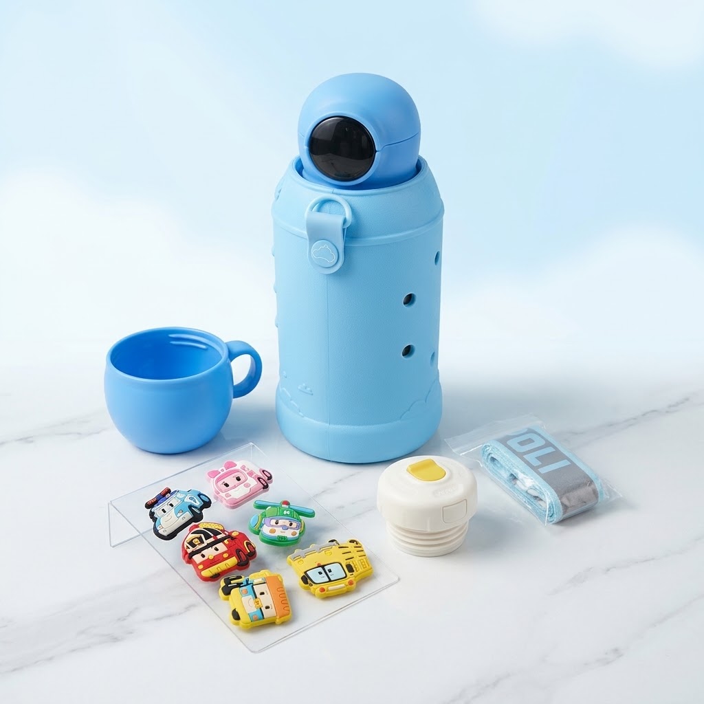 Digital Display Children's Thermos Bottle 650ML