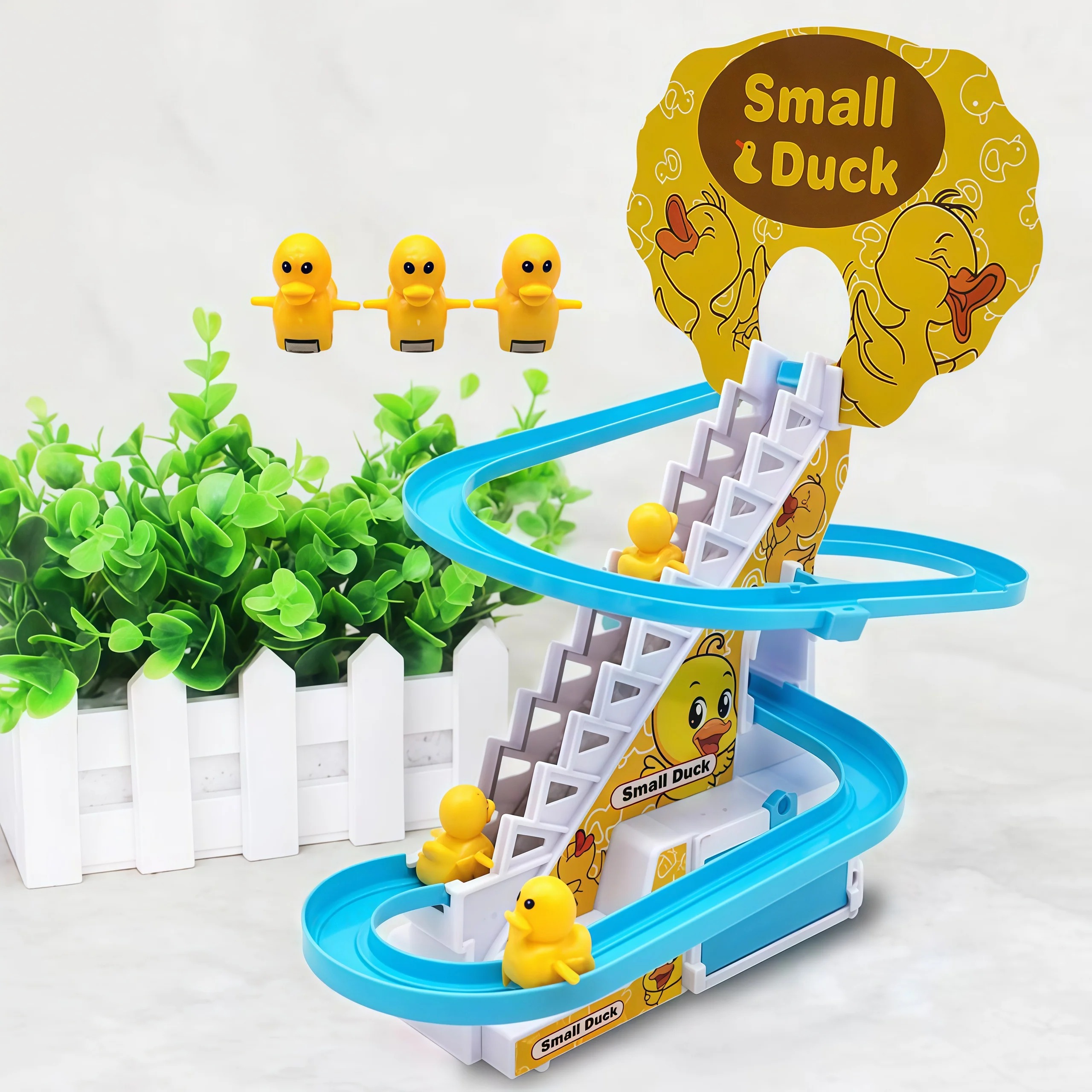 Small Duck Stair Climbing Toy with Music & Lights view 2