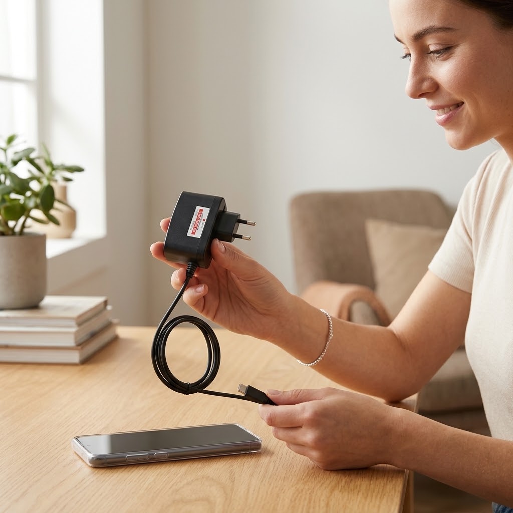 LG Original Supply Type-C Charger With Cable, Compact Design And Fast Charging Performance view 2