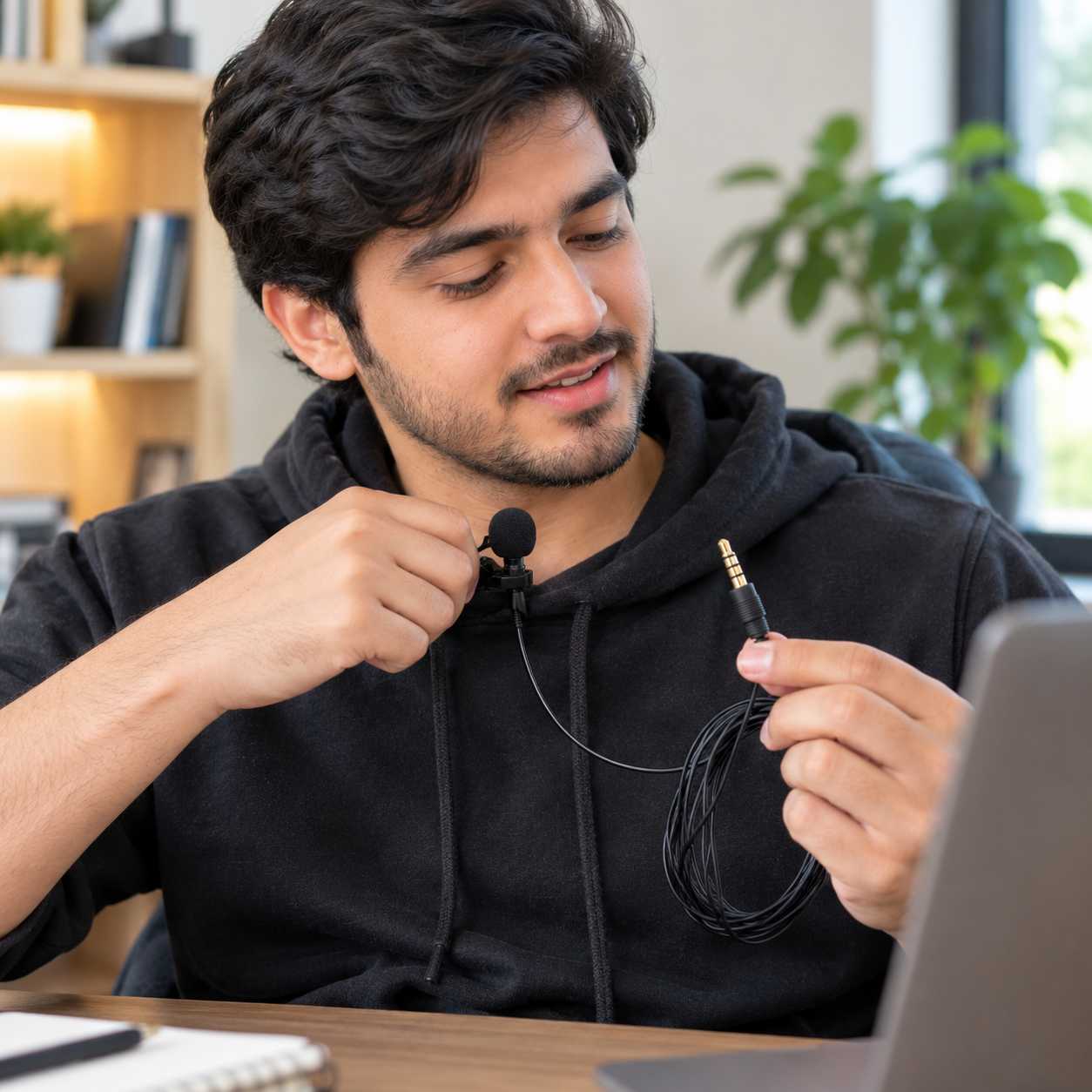 Professional Wired Lavalier Microphone with 3.5mm Jack view 3